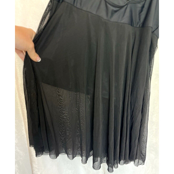 Womens Y2K Sheer Babydoll Tank Top Size L Whimsigoth Dark Fairy Grunge Witchy - Picture 13 of 16